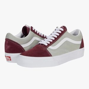 Vans Old Skool Port & Mineral Gray Sneakers Classic Casual Skate Shoes Men's 12